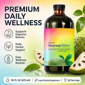 Herbal Soursop Bitters Liquid Supplement